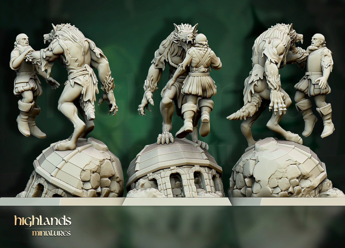 Transilvanya Werewolves Unit 3x - Highlands Miniatures