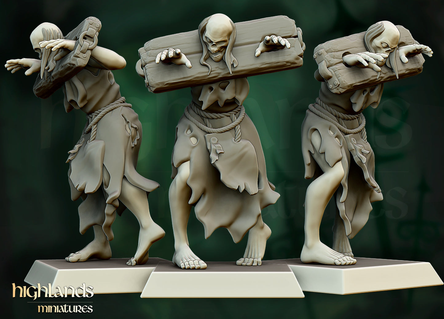 Transilvanya Zombie Villagers 8x - Highlands Miniatures