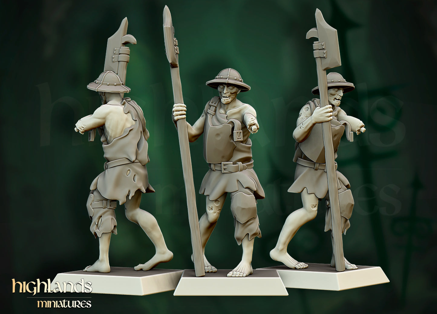 Transilvanya Zombie Warriors 5x - Highlands Miniatures