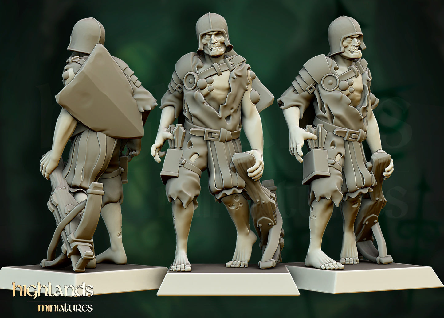Transilvanya Zombie Warriors 5x - Highlands Miniatures