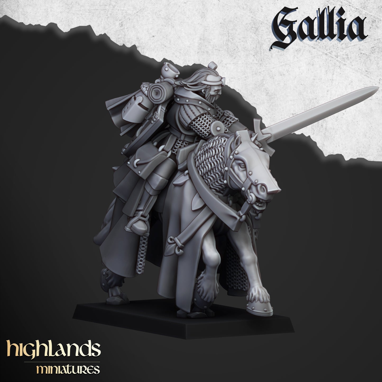 Gallia Questing Knights 8x - Highlands Miniatures