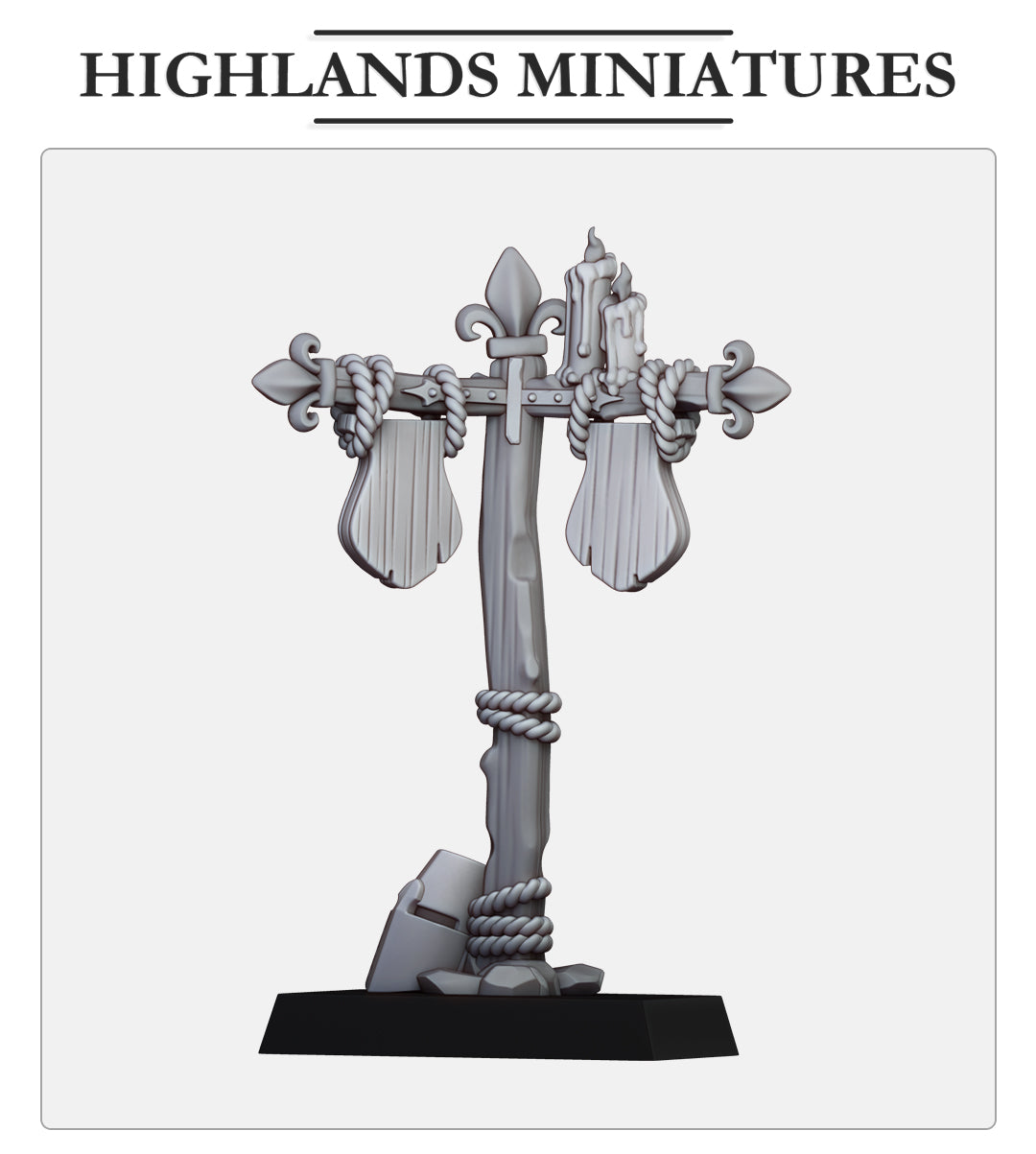 Gallia small medieval post Fillers & Heroes - Highlands Miniatures