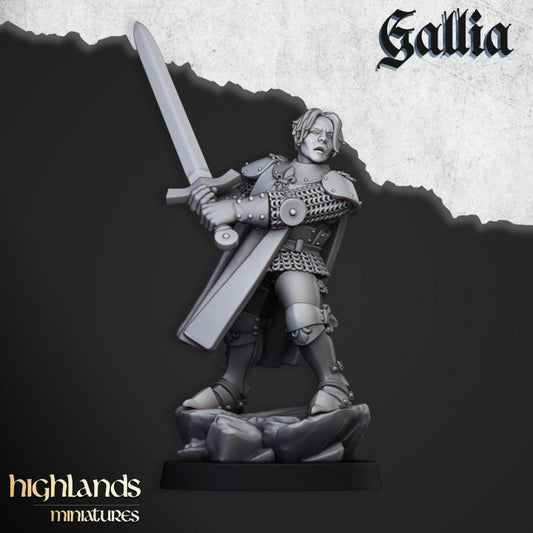 Baroness of Gallia on foot - Highlands Miniatures