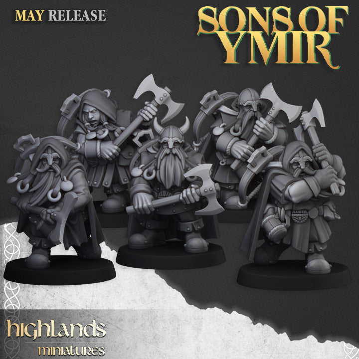 Dwarf Rangers 22x - Highlands Miniatures