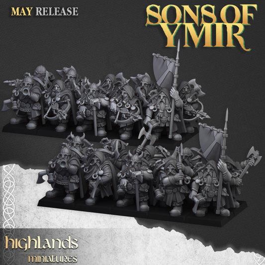 Dwarf Rangers 22x - Highlands Miniatures