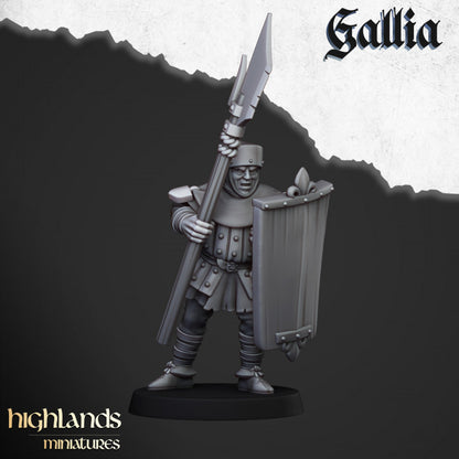 Gallia Men at Arms 20x - Highlands Miniatures