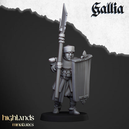 Gallia Men at Arms 20x - Highlands Miniatures
