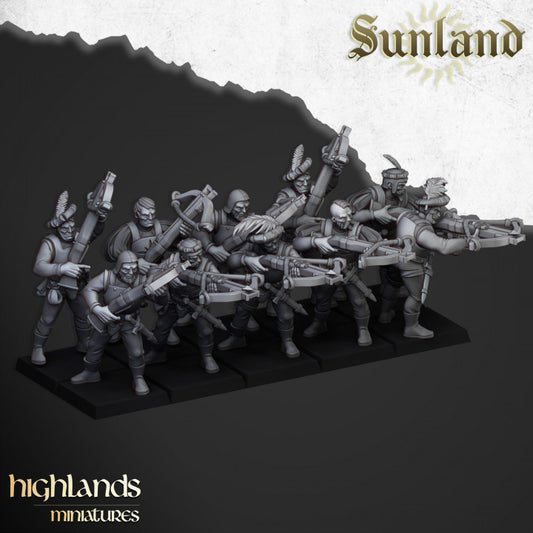 Sunland Crossbowmen 10x - Highlands Miniatures