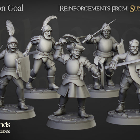 Sunland Swordsmen 5x - Highlands Miniatures