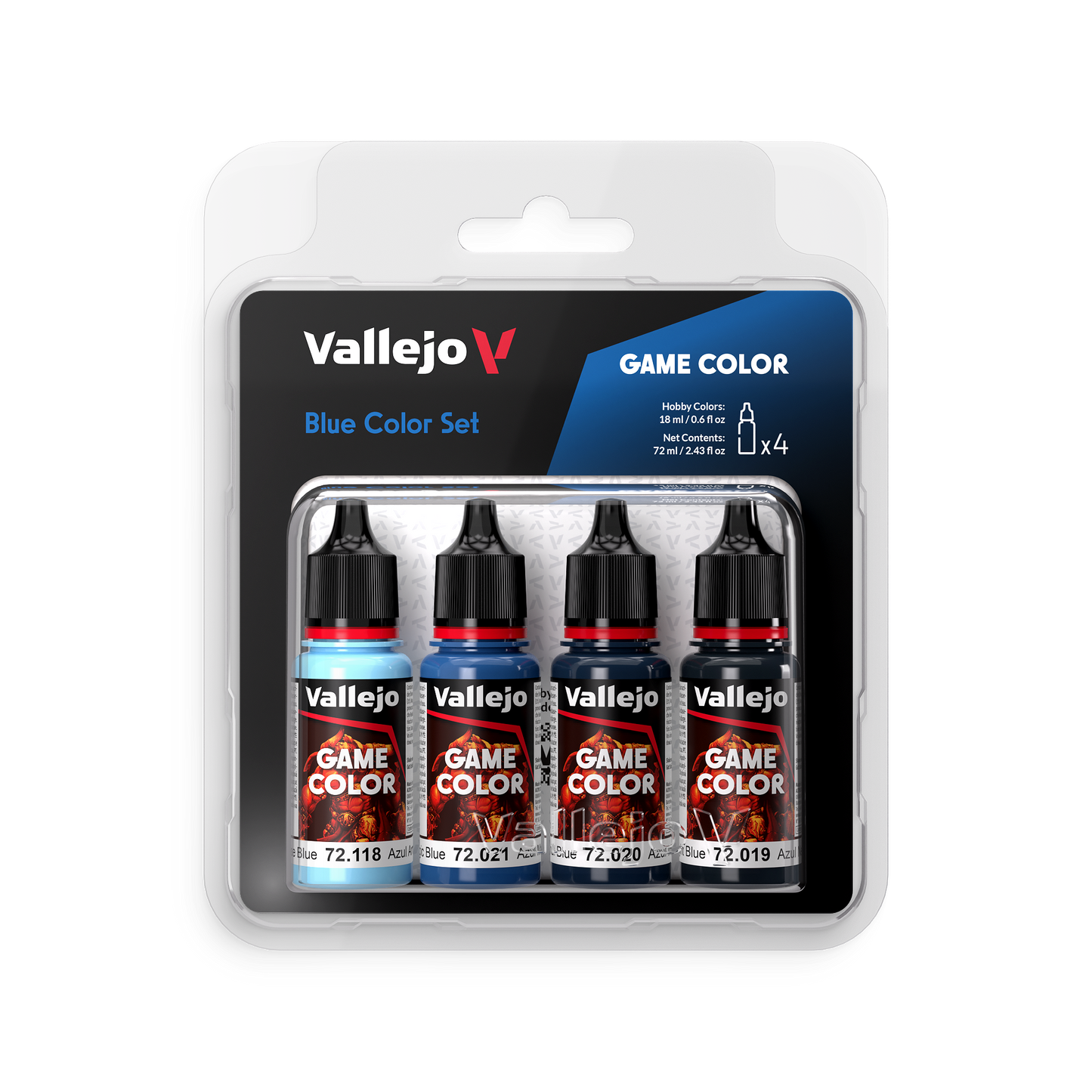 Vallejo Game Color -  Blue Color Set - 4x 18ml