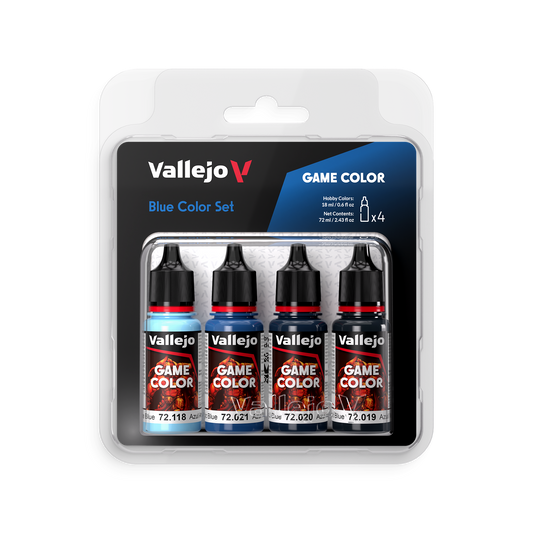 Vallejo Game Color -  Blue Color Set - 4x 18ml