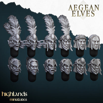Aegean Elves Archers 12x- Highlands Miniatures