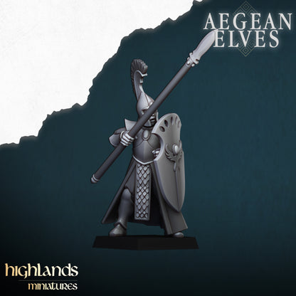 Aegean Elves Spearmen 15x- Highlands Miniatures