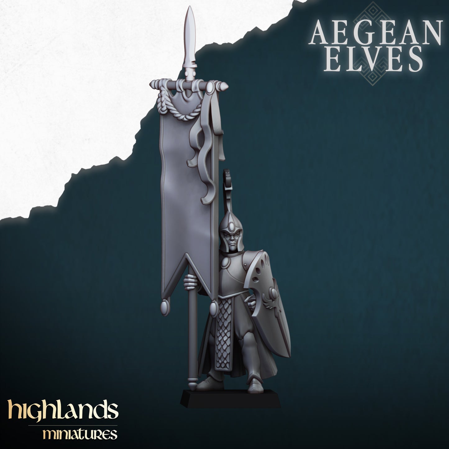 Aegean Elves Spearmen 15x- Highlands Miniatures