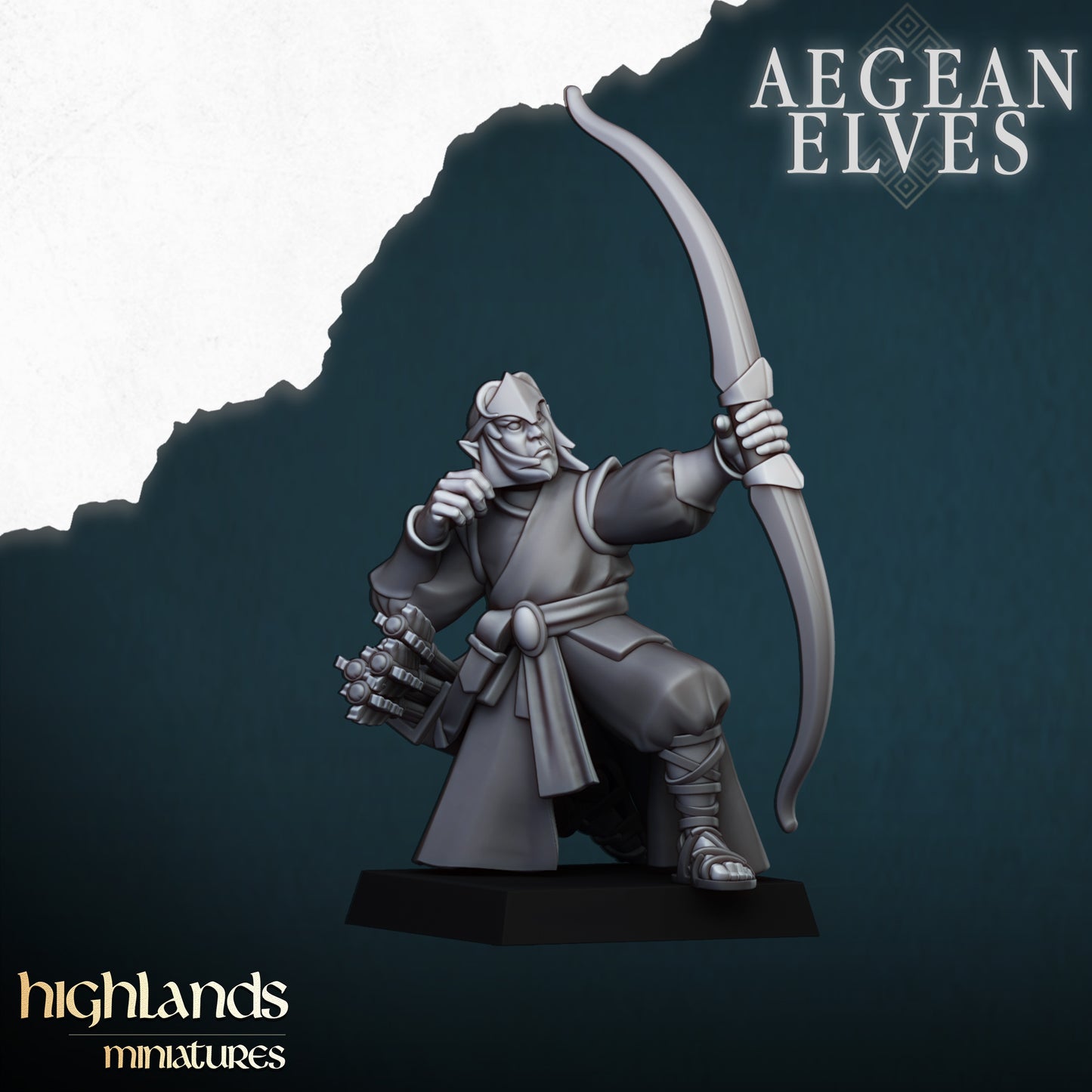 Aegean Elves Archers 12x- Highlands Miniatures