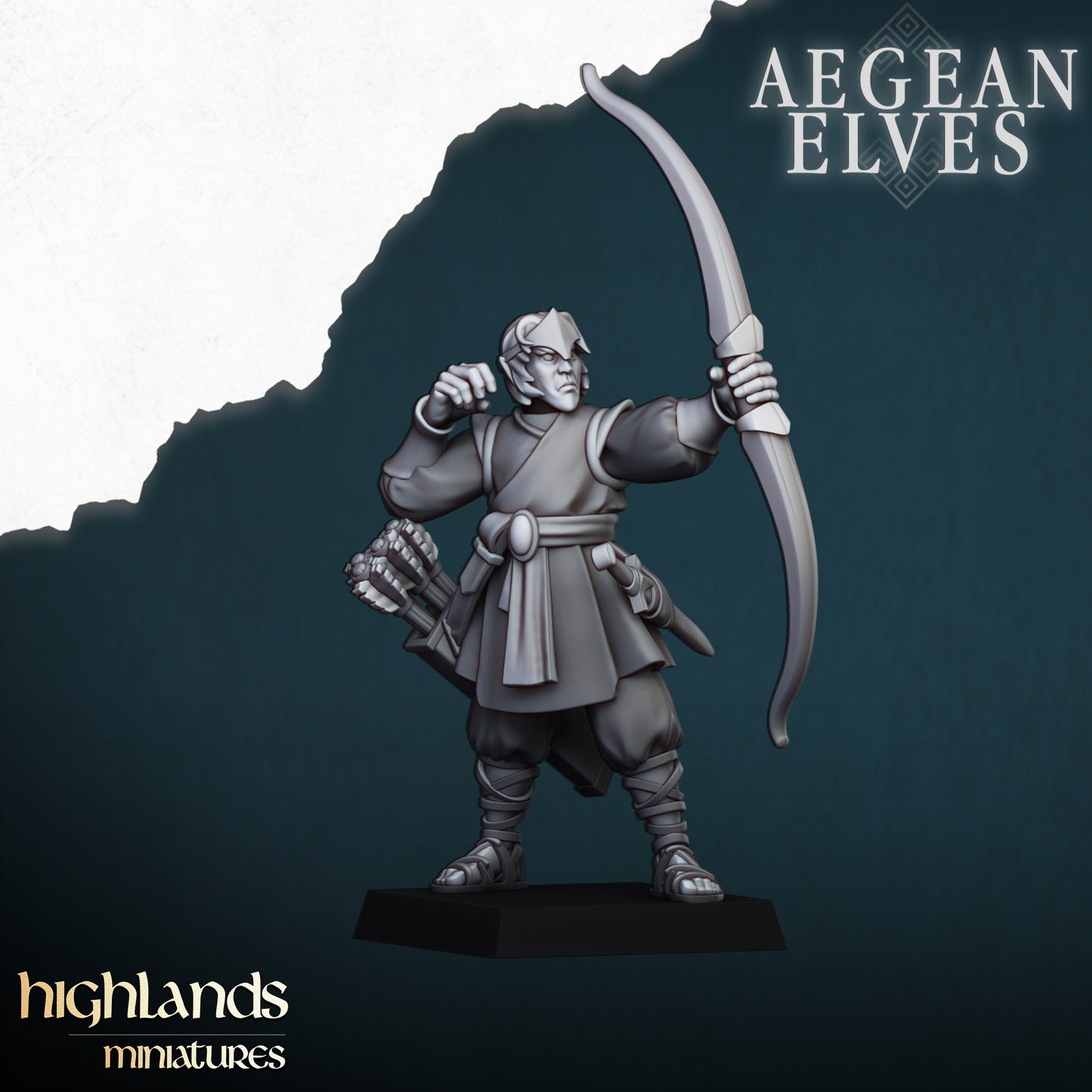 Aegean Elves Archers 12x- Highlands Miniatures