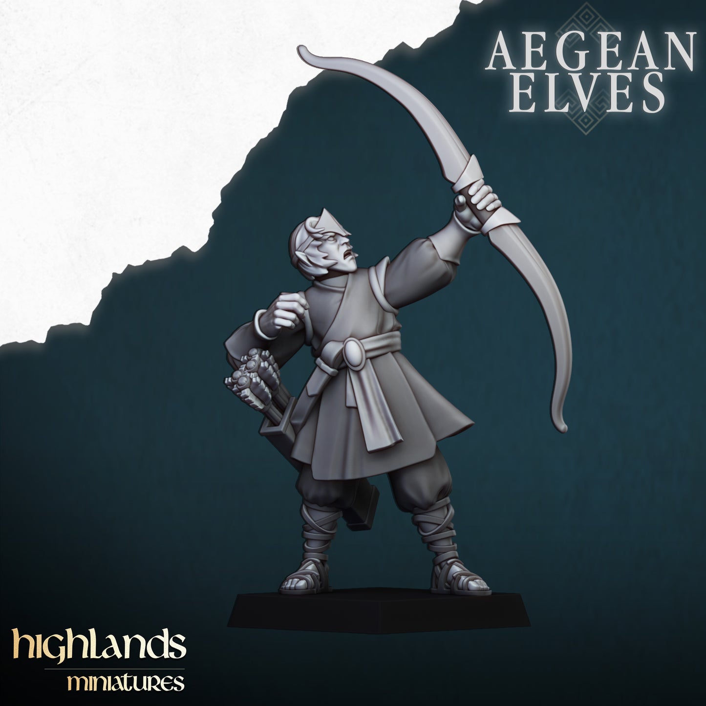 Aegean Elves Archers 12x- Highlands Miniatures