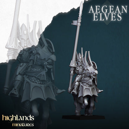 Aegean Elves Mounted Dragons 8x  - Highlands Miniatures
