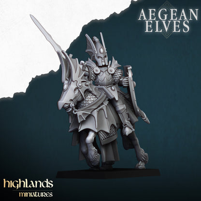 Aegean Elves Mounted Dragons 8x  - Highlands Miniatures