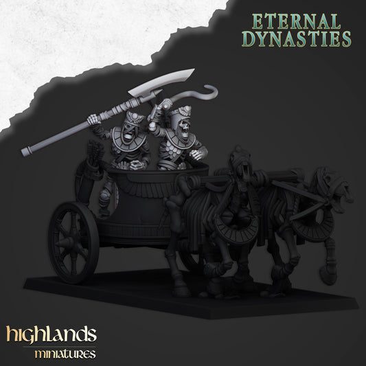 Eternal Dynasties Ancient Guard Chariot Crew 2x - Highlands Miniatures