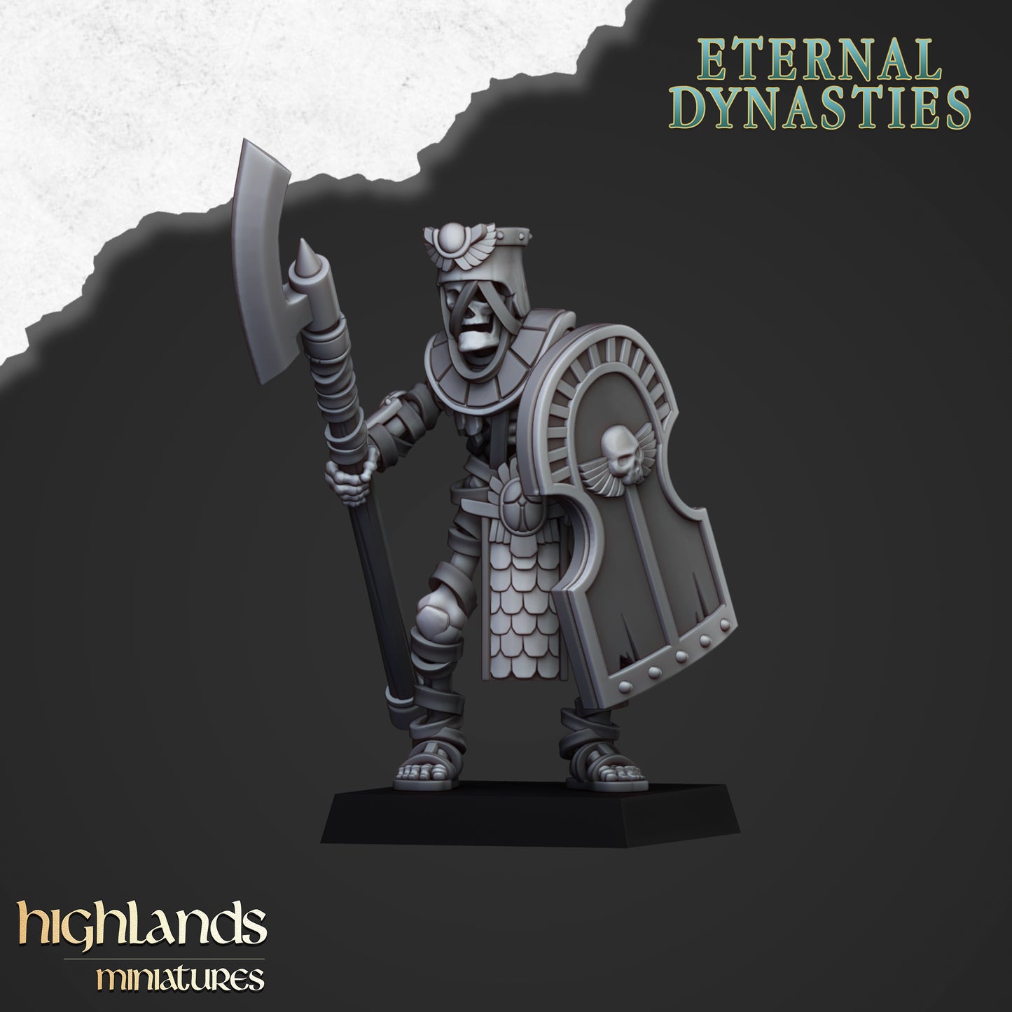 Eternal Dynasties Ancient Guard with Halberds 10x - Highlands Miniatures