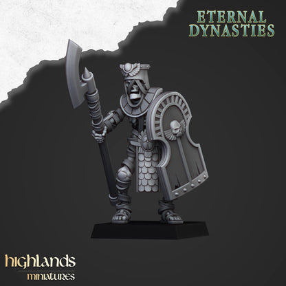 Eternal Dynasties Ancient Guard with Halberds 10x - Highlands Miniatures