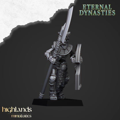 Eternal Dynasties Ancient Guard with Halberds 10x - Highlands Miniatures
