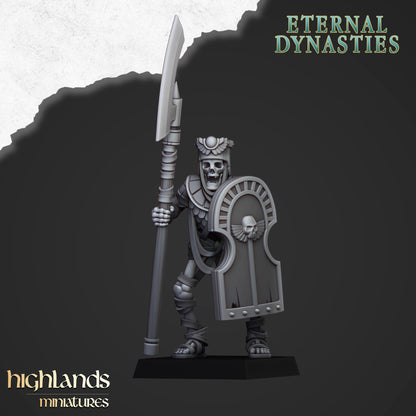 Eternal Dynasties Ancient Guard with Halberds 10x - Highlands Miniatures