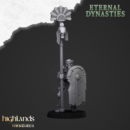 Ancient Skeleton with spears unit 15x- Highlands Miniatures