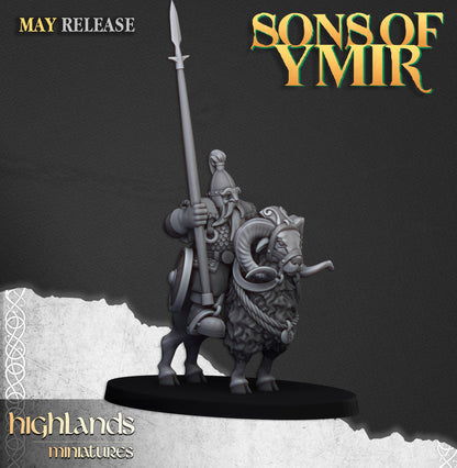 Dwarfs  Mounted - Highlands Miniatures