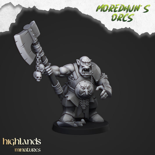 Orc Borgok Skullcrusher 1x  - Highlands Miniatures