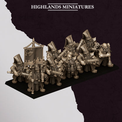 Dwarf Sons of Marduk Shooters Unit 10x - Highlands Miniatures