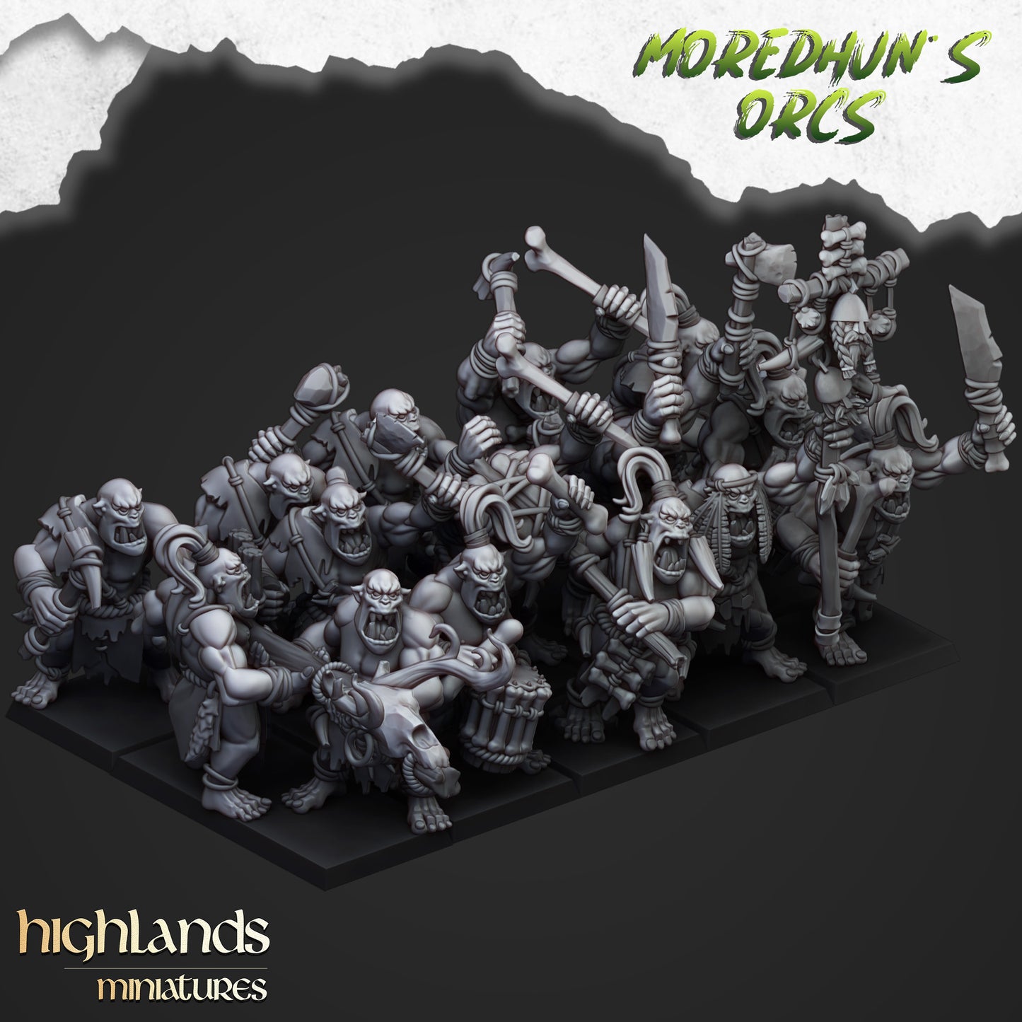 Cave Orcs 6x - Highlands Miniatures
