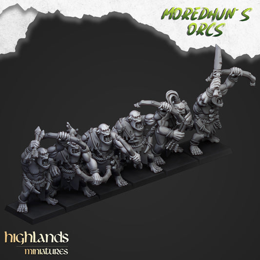 Cave Orcs 6x - Highlands Miniatures