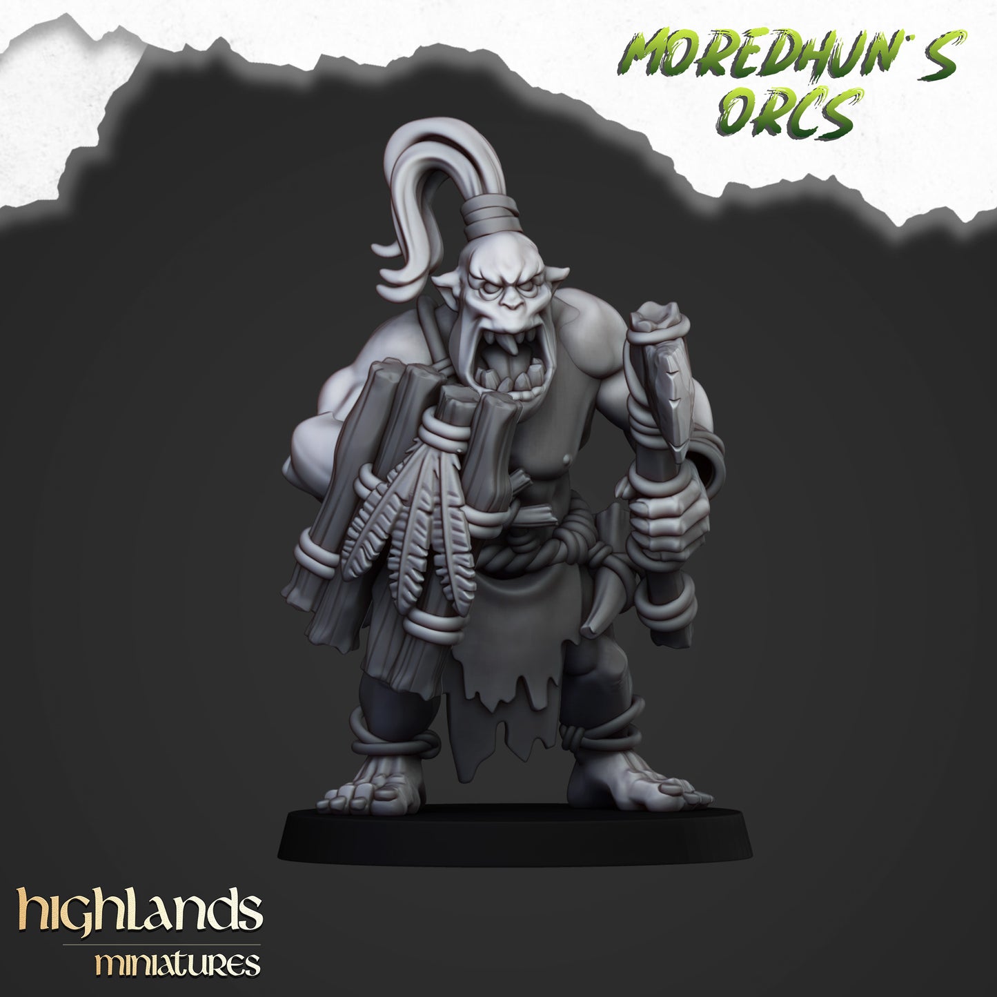 Cave Orcs 6x - Highlands Miniatures