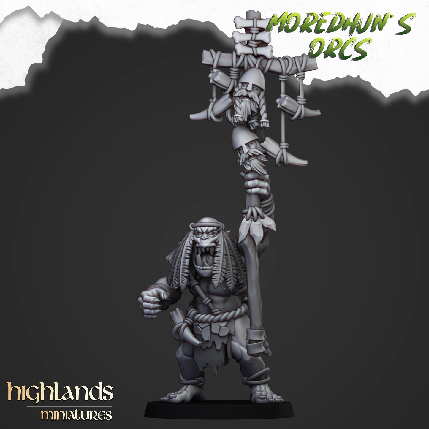 Cave Orcs 6x - Highlands Miniatures
