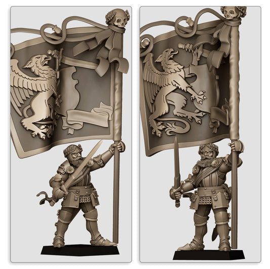 Sunland Battle Standard Bearer Fillers & Heroes - Highlands Miniatures
