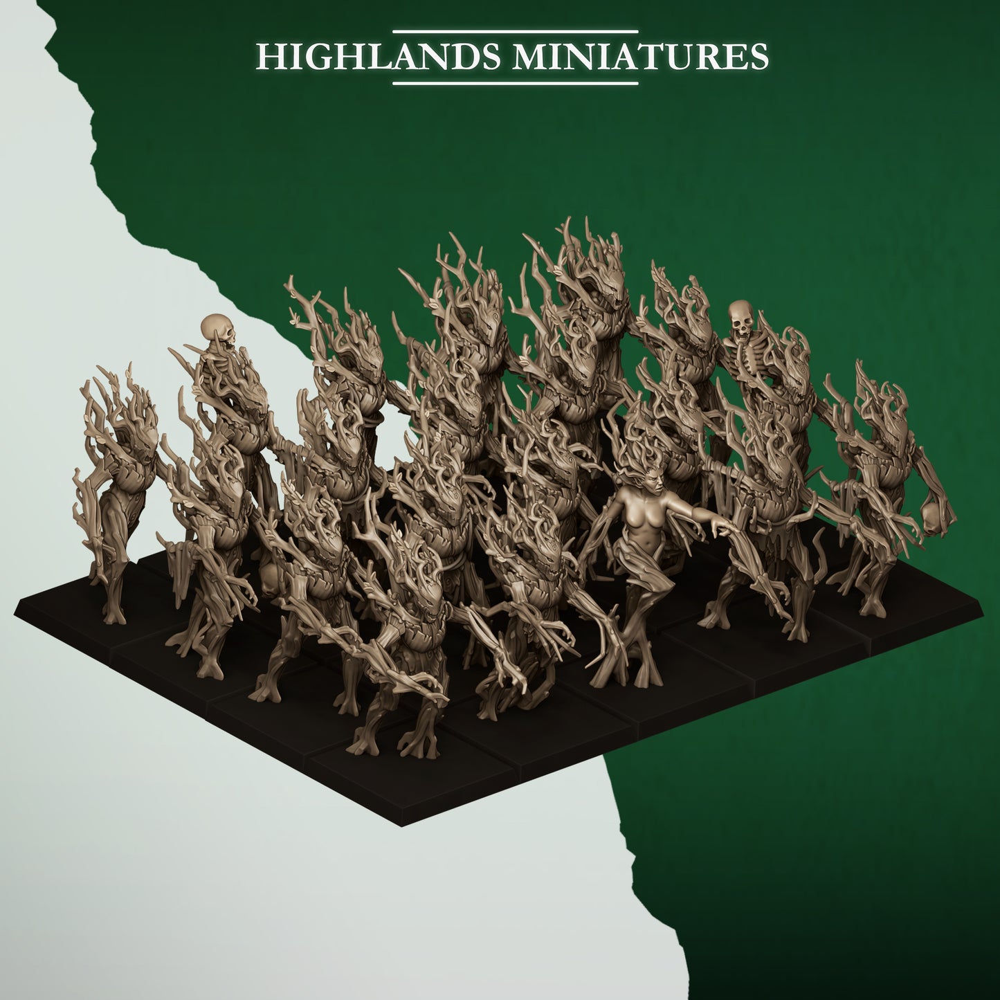 Feral Elves Dryads 20x - Highlands Miniatures