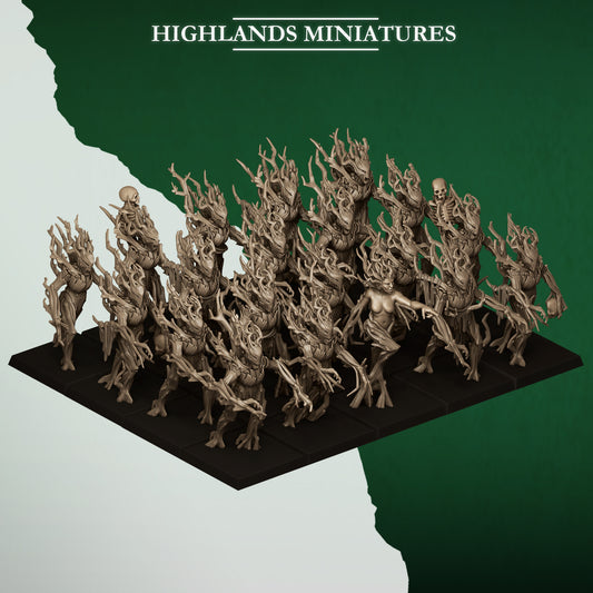 Feral Elves Dryads 20x - Highlands Miniatures