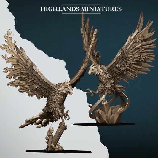 Aegean Fire and Ice Phoenix - Highlands Miniatures