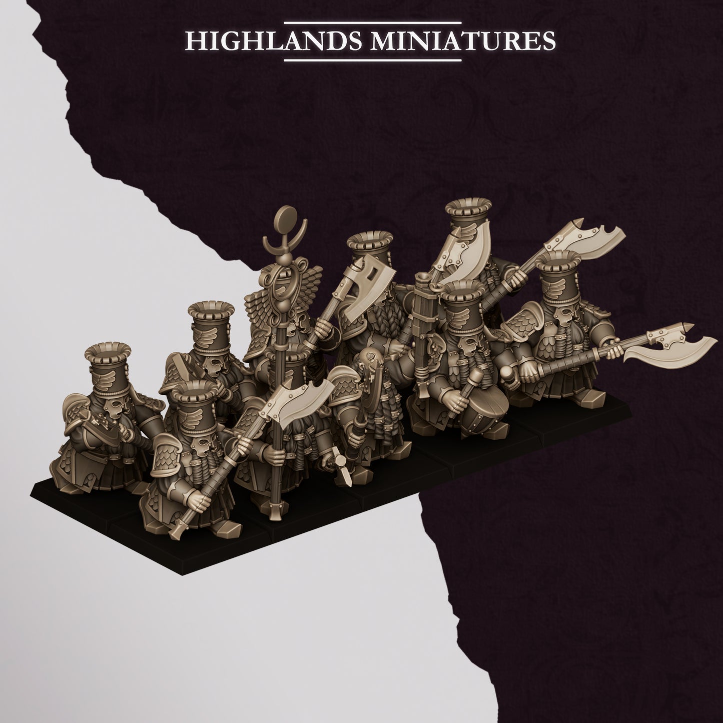 Dwarf Sons of Marduk Heavy Guard Unit 10x - Highlands Miniatures