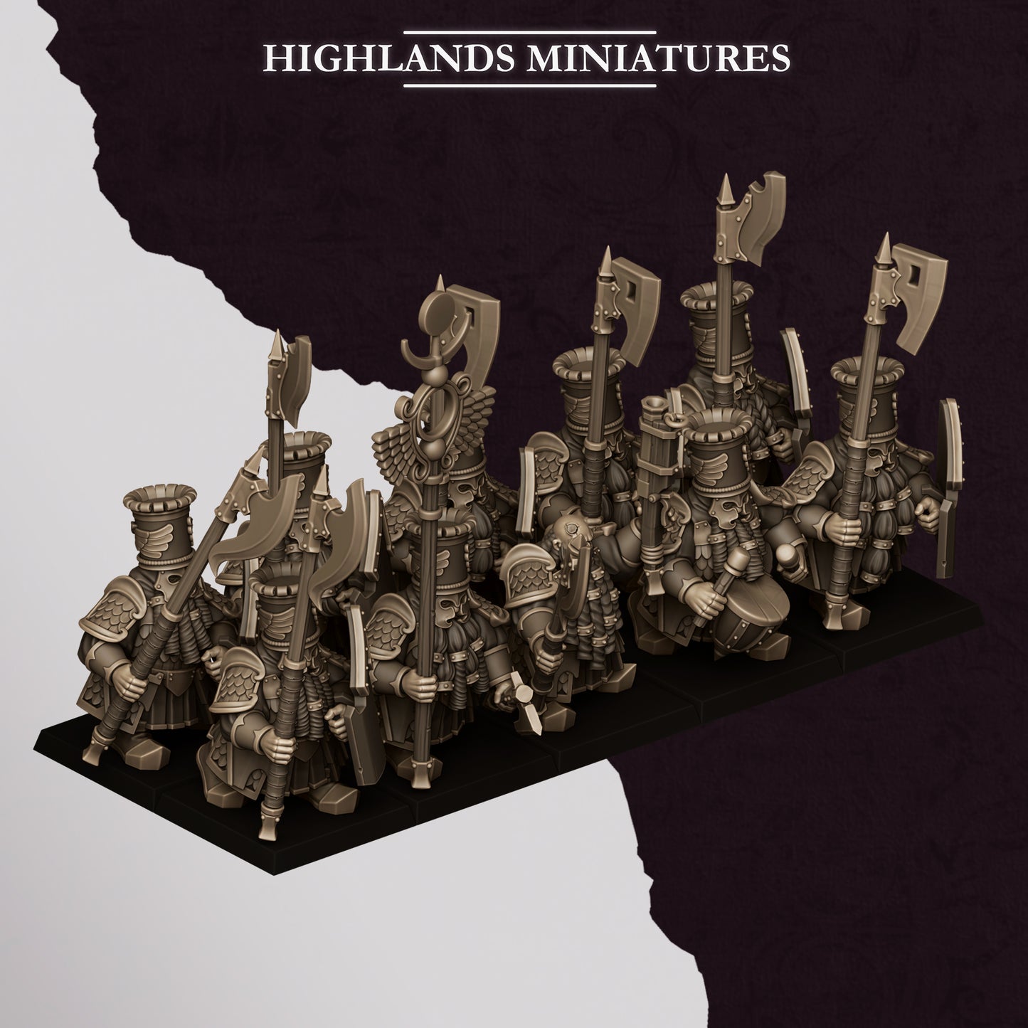 Dwarf Sons of Marduk Heavy Guard Unit 10x - Highlands Miniatures