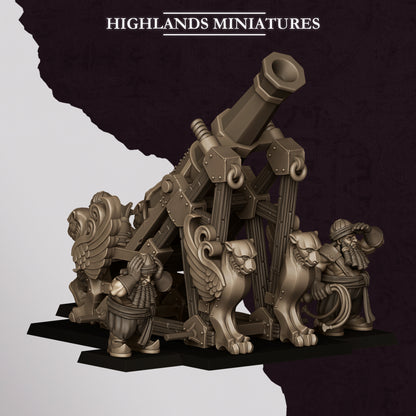 Dwarf Sons of Marduk Mortar- Highlands Miniatures