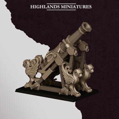 Dwarf Sons of Marduk Mortar- Highlands Miniatures