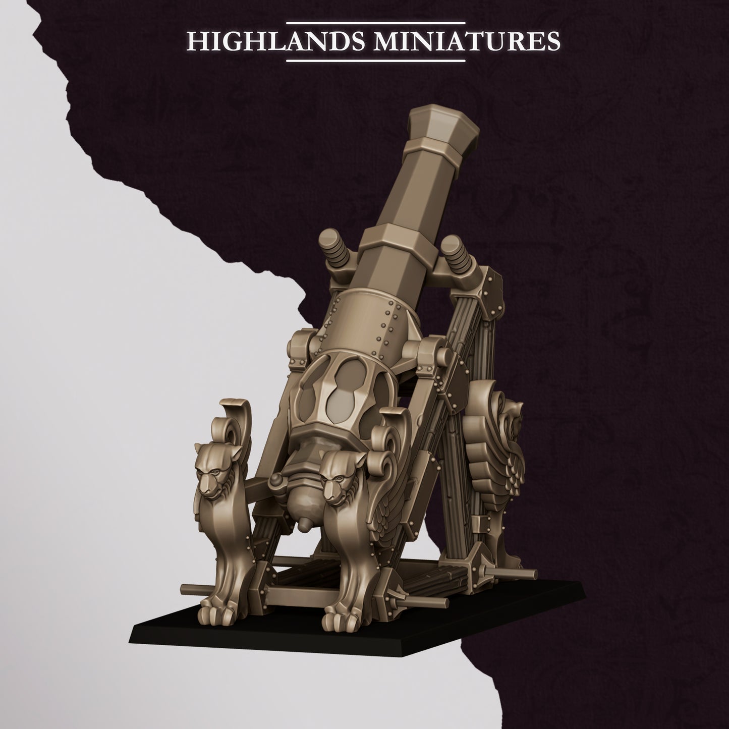 Dwarf Sons of Marduk Mortar- Highlands Miniatures
