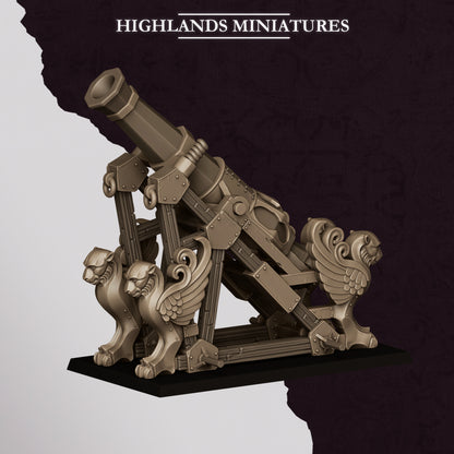 Dwarf Sons of Marduk Mortar- Highlands Miniatures