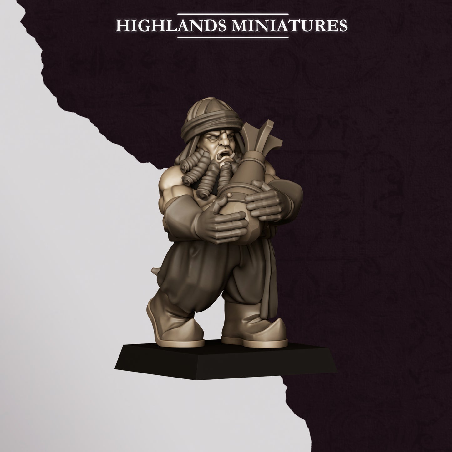 Dwarf Sons of Marduk Rocket Launcher - Highlands Miniatures
