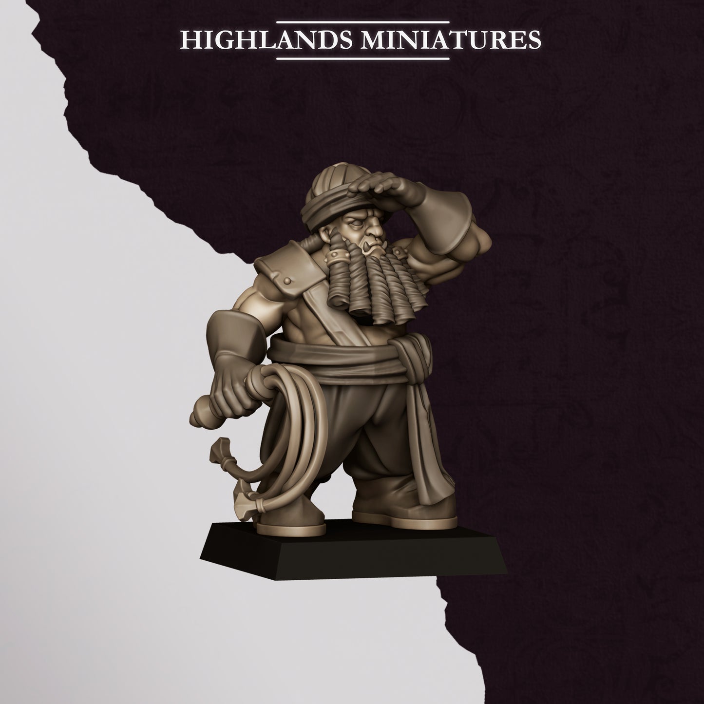 Dwarf Sons of Marduk Rocket Launcher - Highlands Miniatures