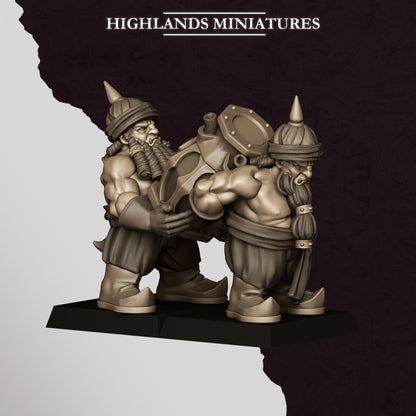Dwarf Sons of Marduk Rocket Launcher - Highlands Miniatures