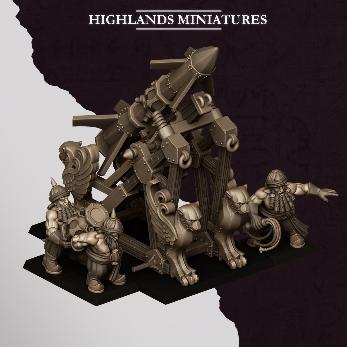 Dwarf Sons of Marduk Rocket Launcher - Highlands Miniatures